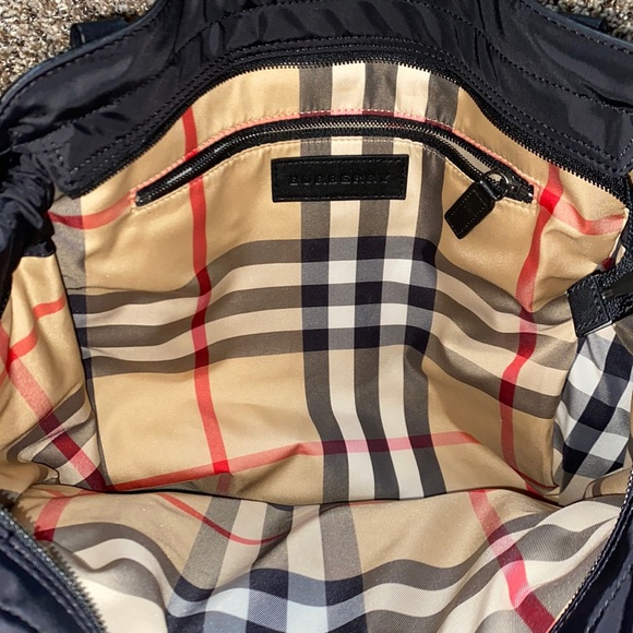 Burberry Handbags - SOLD- Burberry Tote Bag with Leather Trim